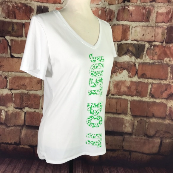 Nike Athletic cut Dri-Fit "Just Do It" V Neck Tee - Picture 5 of 8